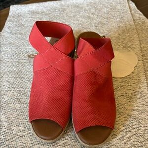 Madeline Women's Orange Wedge “Sunny Day” Sandals